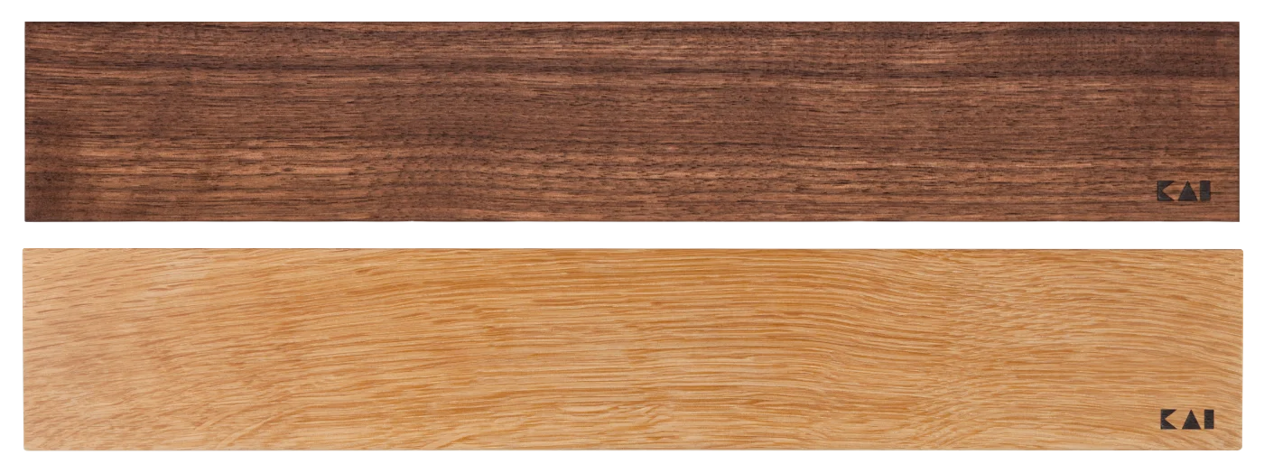 KAI Shun Magnetleiste Eiche, Walnuss 39 cm für 5 Messer